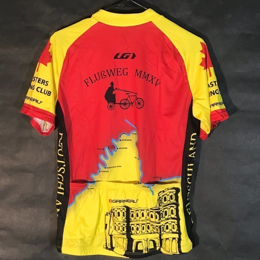 Canada Euro European Cycling Bicycle Yoga Activewear Athletic Zip Up Jersey Tee - Picture 7 of 7
